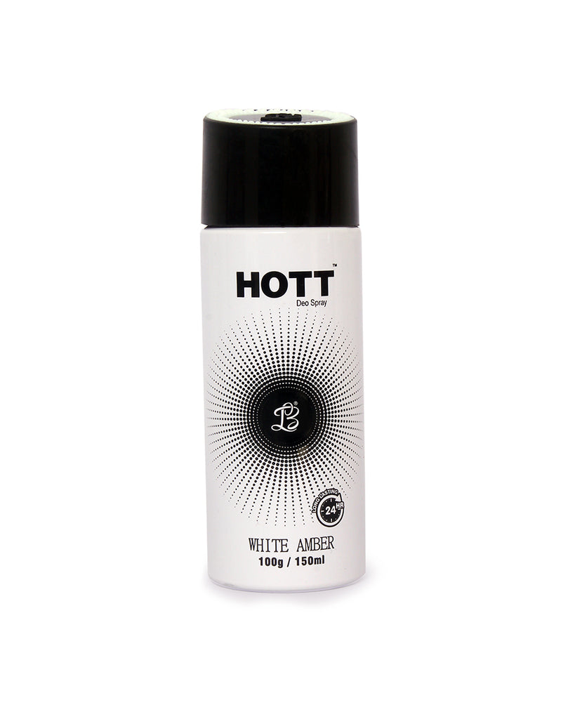 Hott White Amber Deodorant 150 Ml For Men