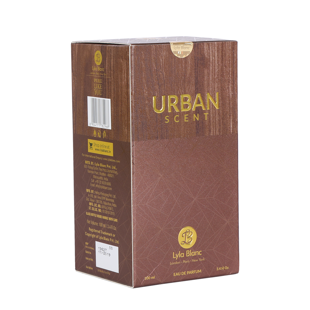 Lyla Blanc Perfume Urban Brown Vanilla 100 Ml Edp For Men
